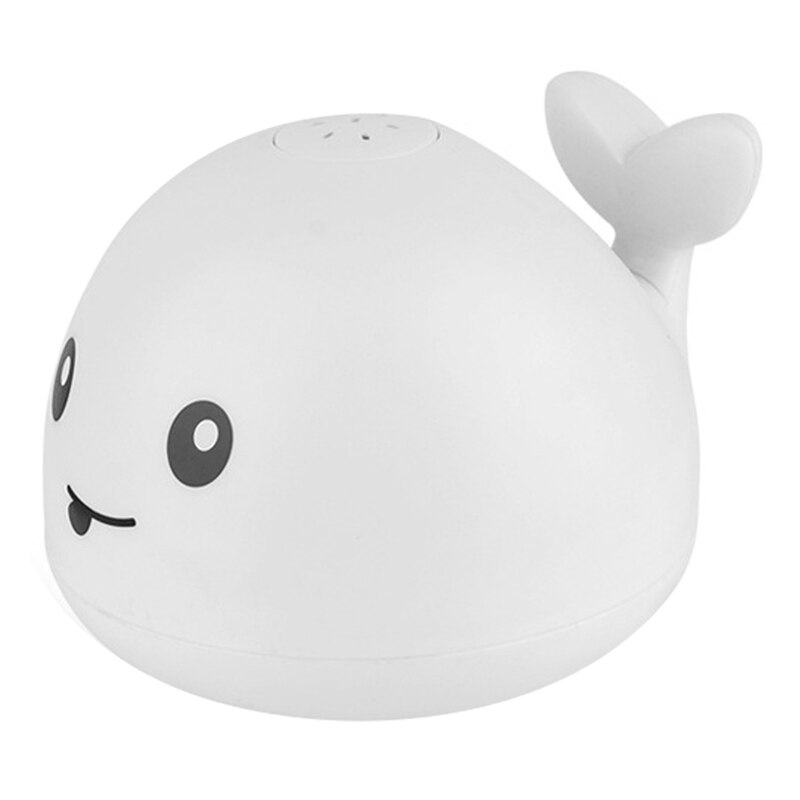 Baby Shower Speelgoed Elektrische Inductie Water Jet Bal Walvis Lichtgevende Bad Speelgoed Waterdicht Plezier Bad Speelgoed: white