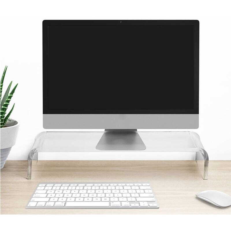 Acryl Universele Computer Monitor Riser Stand Voor Home Office Business Desk Gamers Multi Media Platform Voor Laptop Printer Tv
