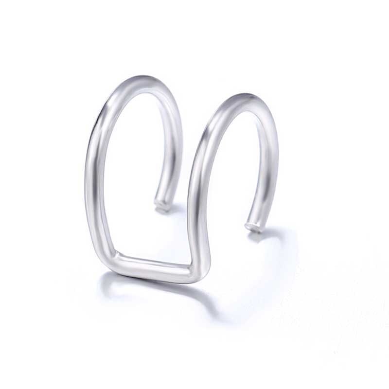 Puck Rock – boucles d'oreilles étoile en cristal pour femmes, manchette à un côté, Vintage, doré, de noël, de saint-valentin: e875byin