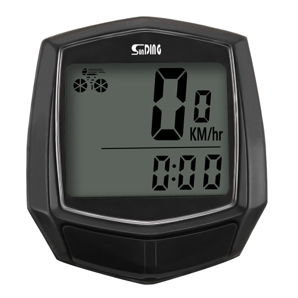 Sykkel speedometer lcd digital display sykkel kilometerteller vanntett sykkel datamaskin sykling kablet stoppeklokke utendørs riding tilbehør