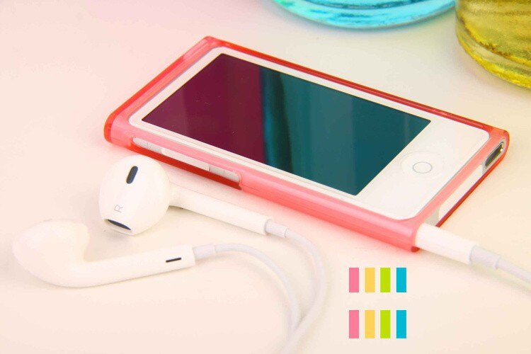 Case Voor Ipod Nano 7 Cover Candy Kleur Soft Tpu Siliconen Case Voor Apple Ipod Nano 7 7th Generatie Case: Rood