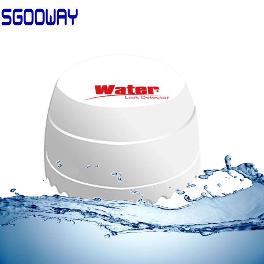 Sgooway Draadloze Waterlekkage alarm Inbraakdetector Lek Sensor Werken Met GSM PSTN SMS Thuis Huis Beveiliging voor Alarmsysteem