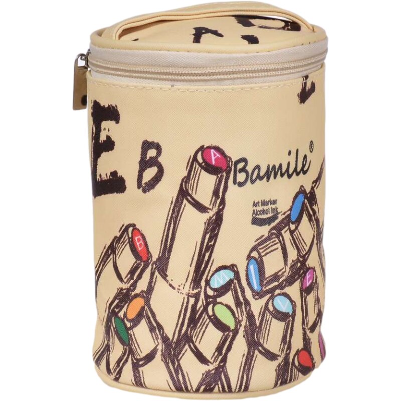 Marker Pen Case Holder for 30/40/60/80 Markers Organizer Multifunctional Zipper Storage Carrying Bag with Pattern: Bag for 30pcs marker