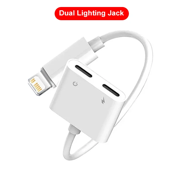 Audio-Adapter für iPhone 14 13 12 11 Pro Max Aux-Buchse Kopfhörer 3,5 mm auf Kopfhöreranschluss Ladegerät Splitter Konverter Zubehör: WHITE