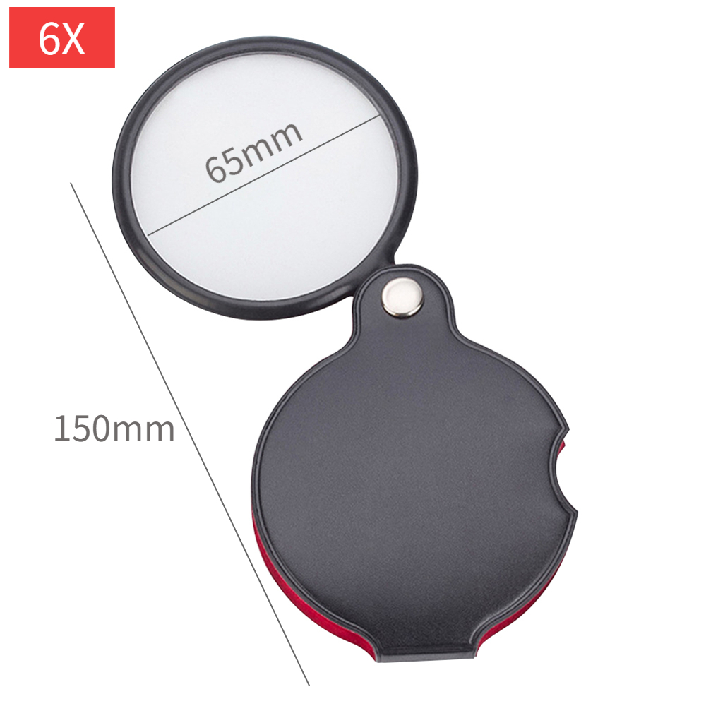 30x 50x faltbare Taschen lupe Mini-Schmuck vergrößerung tragbare Hand leselupe Lupen linse Augen lupe: Blau