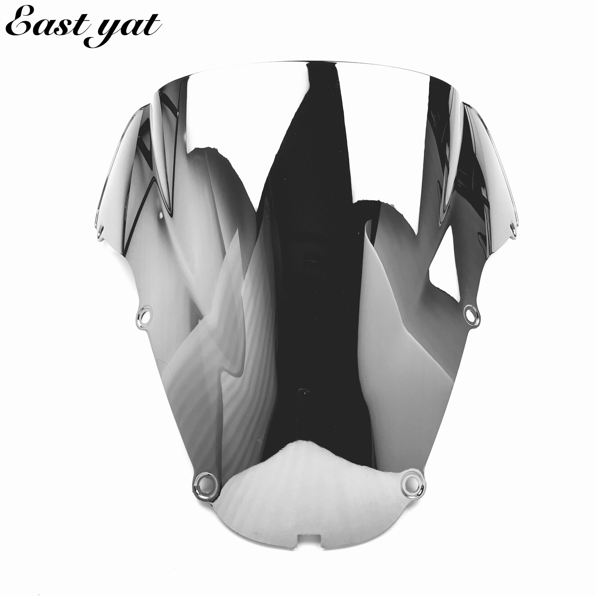 Pare-brise à Double bulle en iridium transparent, pour Honda CBR 900 RR CBR 929 RR 2000 CBR 900RR 00 01: Silver