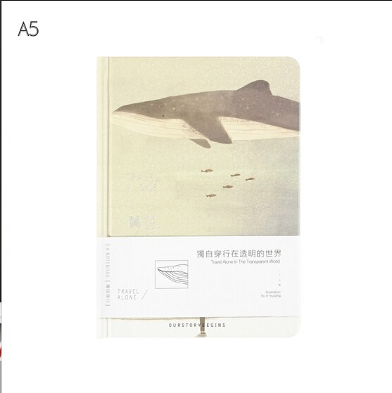 Carnet de notes «voyage seul», carnet de notes à couverture rigide, papiers artistiques vierges, Agenda quotidien, étude, carnet de notes, papeterie, pour bureau: A Notebook