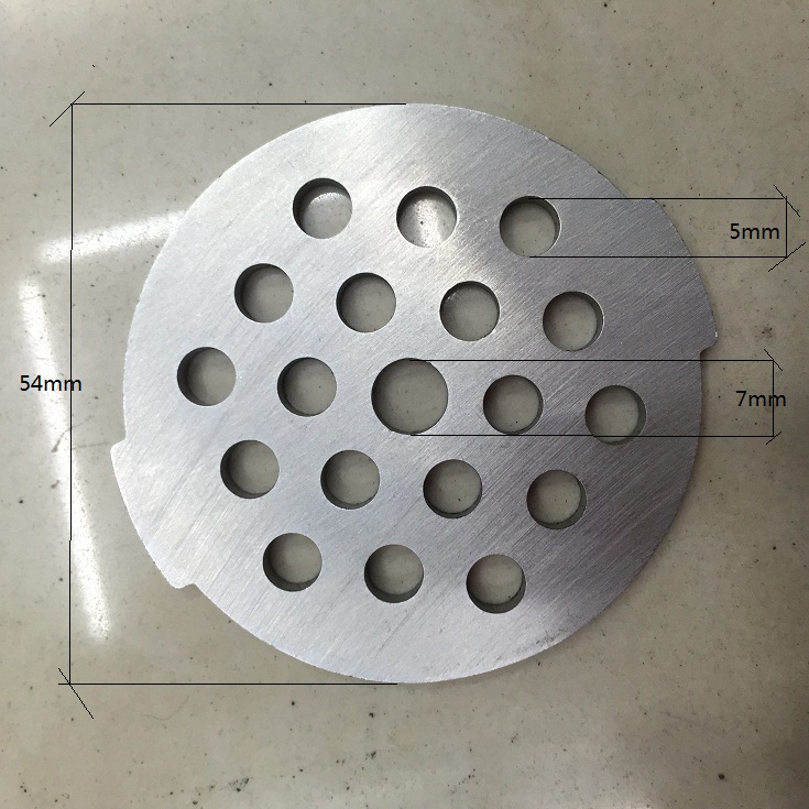 2 stk / parti kødkværn plade gitter kødkværn reservedele hakket plade 4mm 7mm celle til moulinex  hv2 hv3 hv4 hv6 grill