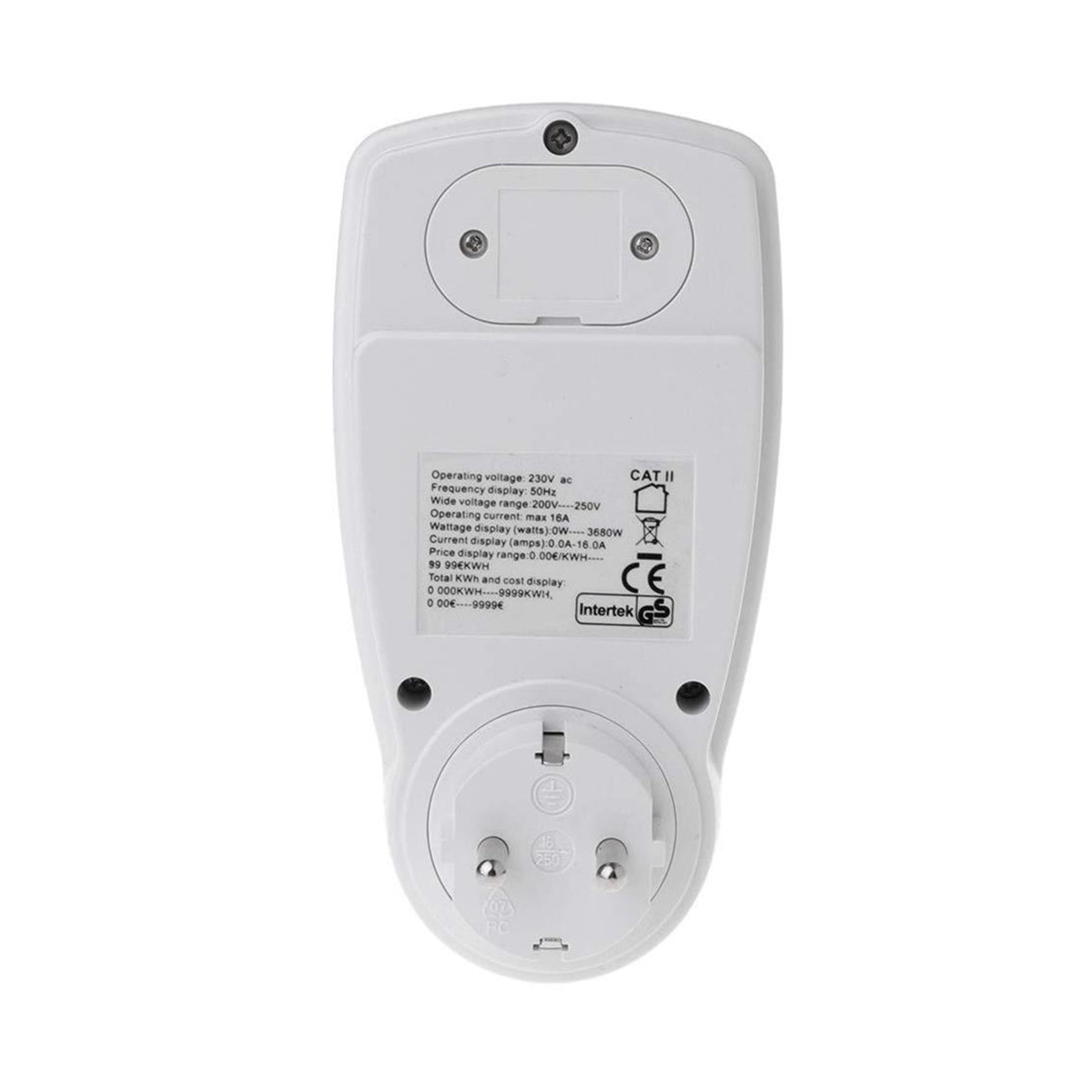 EU Plug Plug-in Digital LCD Energy Monitor Power Meter Electricity Electric Usage Monitoring Socket