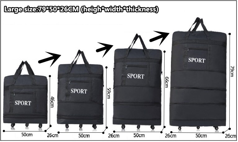 Reizen Koffers Met Wielen Reistas Grote Capaciteit Koffer Op Wielen Handbagage Koffer Bagage tas: LARGE