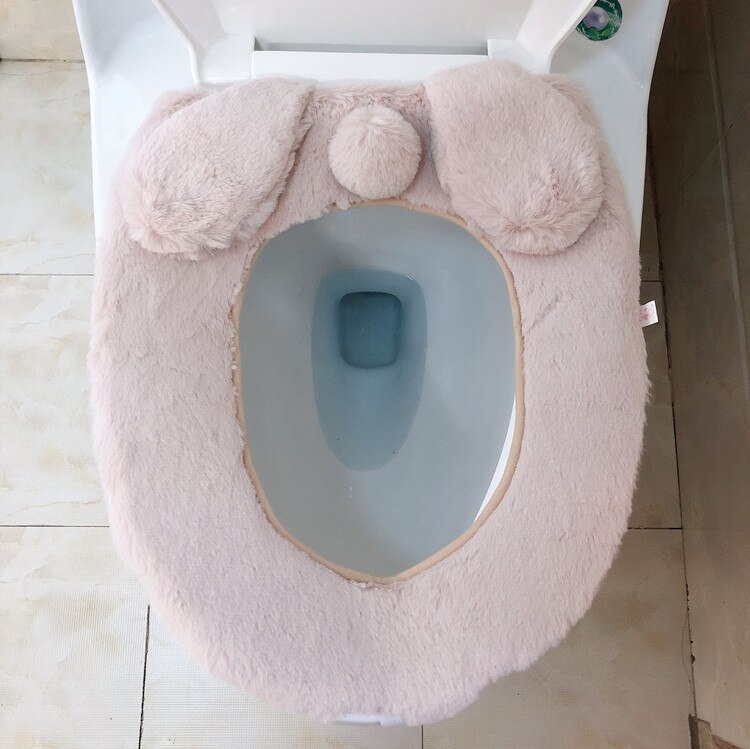 Totoro – housse de siège de toilette en peluche, ensemble de paillasson de salle de bain avec chat mon voisin