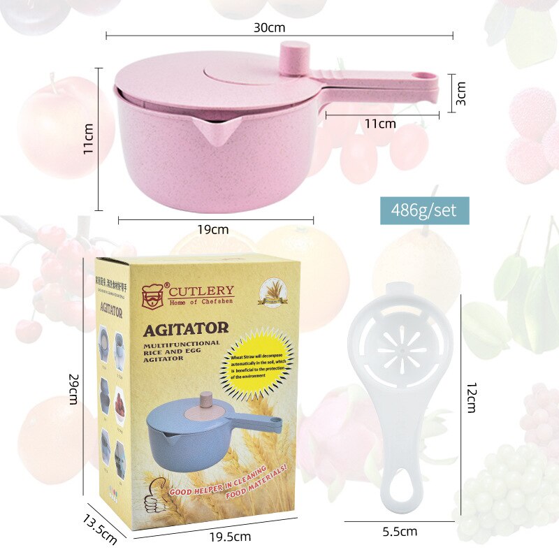 Vegetable Fruit Rice Rinser Drain Basket Egg/Cream Beater Salad Spinner Colander Sieve Innovative Kitchen Utensils Strainer