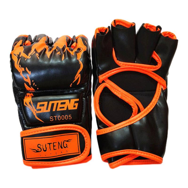 Guantes de boxeo de puntuación con cinco dedos, Garra de Tigre MMA integrado de lucha sin arena guantes adultos niños equipo