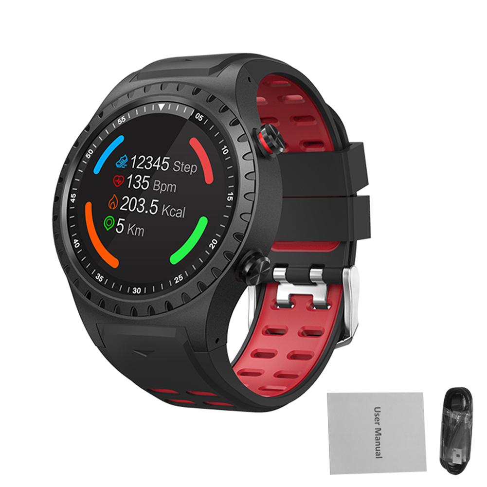 SMA-M1 GPS montre de sport Bluetooth appel téléphone montre multi-sports boussole Altitude Sports de plein air montre de Fitness intelligente: Red