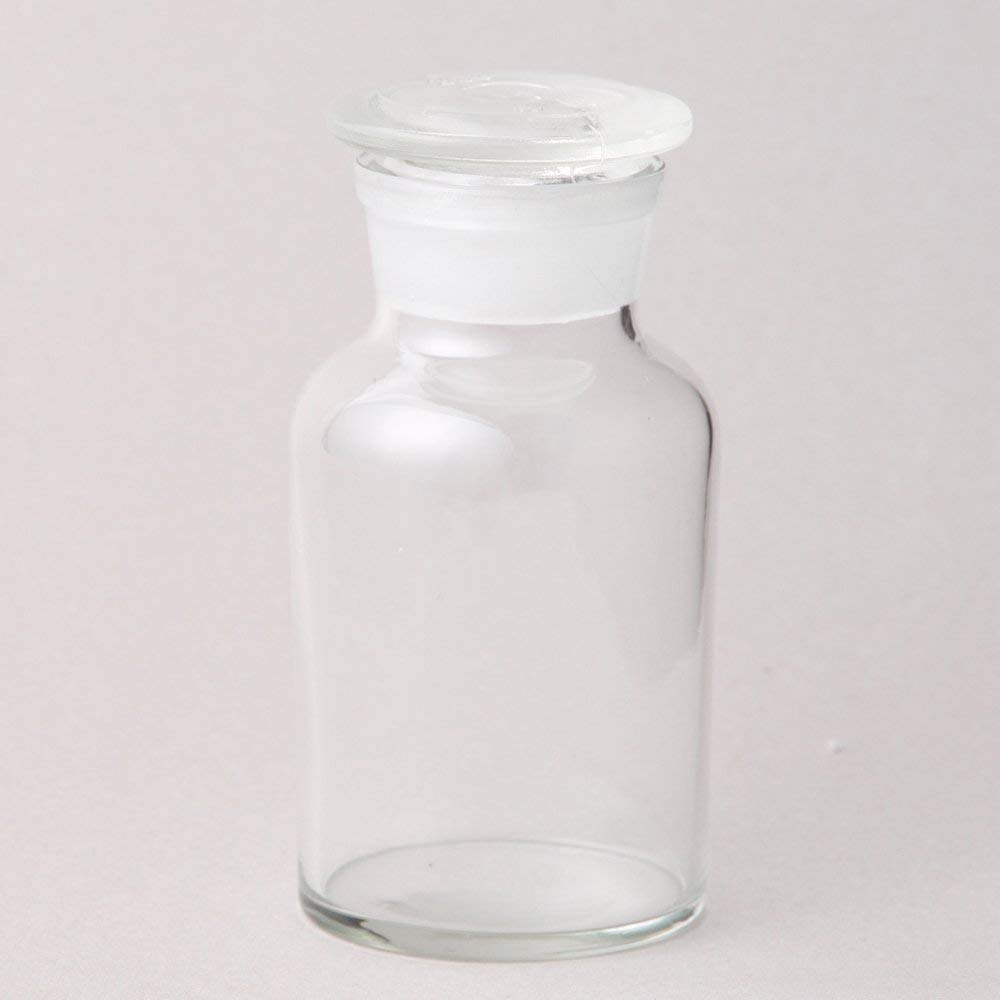 1000ml Laboratory Clear Glass Reagent Bottle,1L,Wide Mouth,Ground Stopper