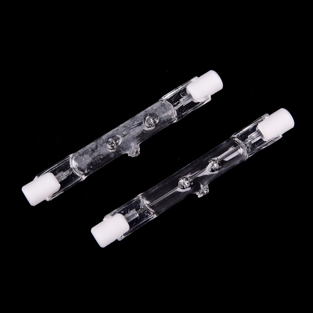Ac 220v r7s halogenlampa 150w 500w halogenlampa  j78 78mm j118 118mm dubbelsidig linjär  r7s halogenlampa varmvit