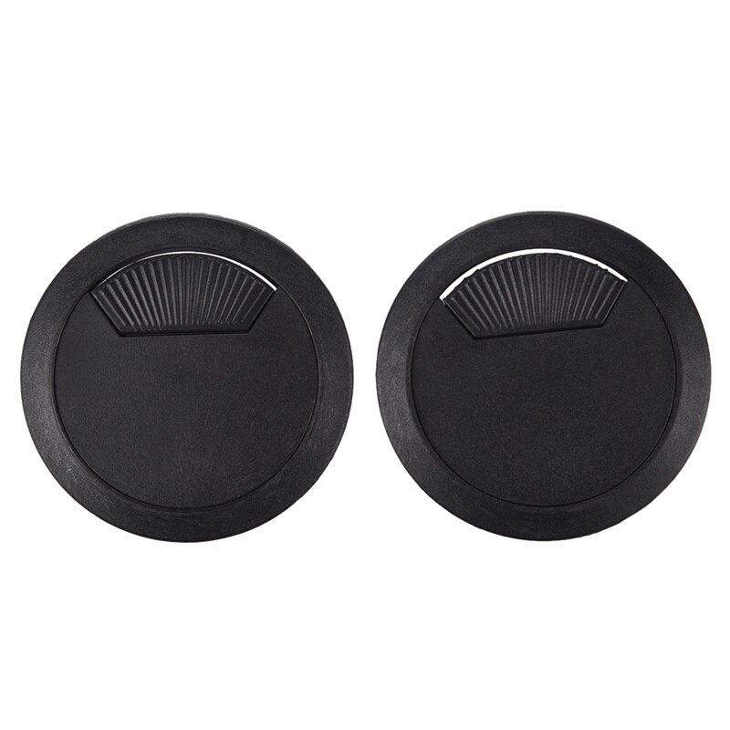 60 mm Plastic Desktop Table cable cover implementation Organizer Black: Default Title