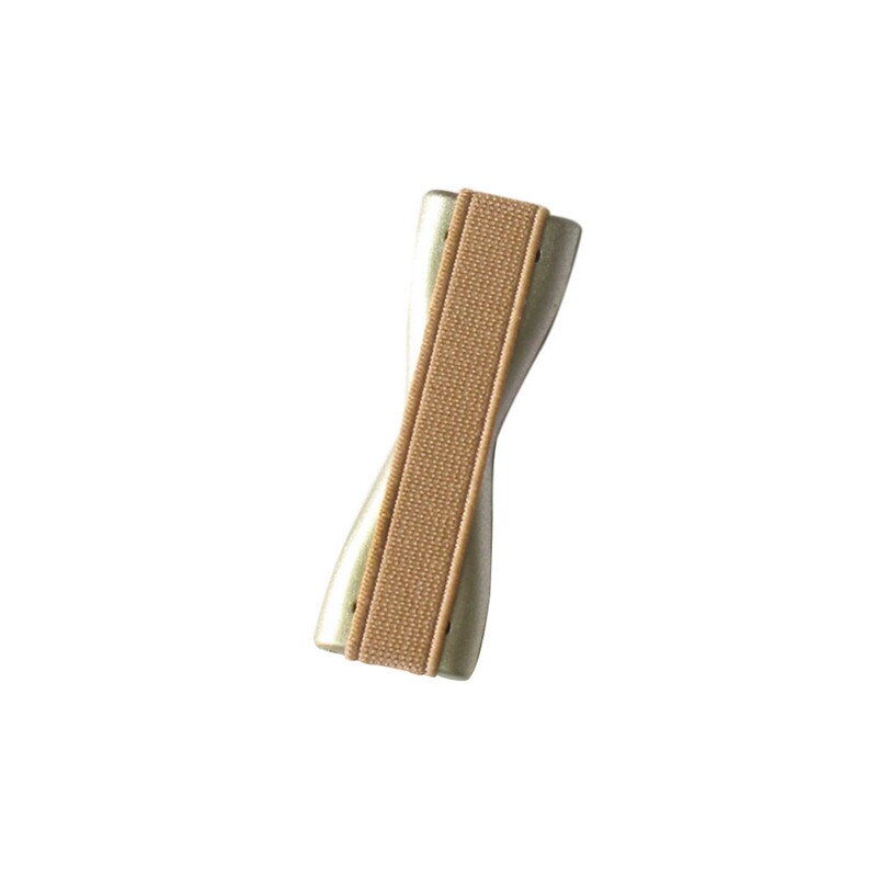 Anti Slip Elastische Band Strap Universele Telefoon Houder Stand Voor Iphone Samsung Vinger Grip Voor Mobiele Telefoons Tabletten: Gold