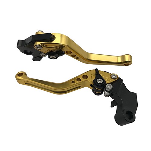SEMSPEED Motorrad Kurz Bremse Kupplung Hebel Für YAMAHA XMAX 250 XMAX300 X-MAX 250 300 zubehör: Gold Hebel