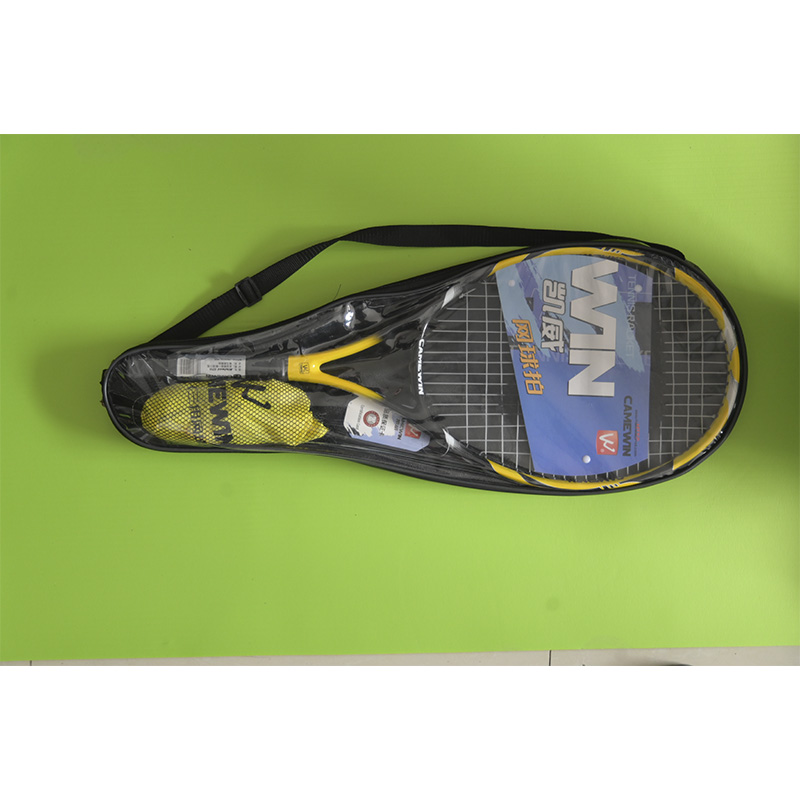 Raqueta de tenis con 2 bolas, dos pulseras de , aleación de aluminio de carbono, paleta integrada para adultos, 1 ud.