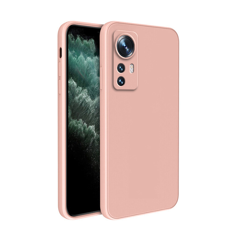 Lyxigt skal till xiaomi redmi note 12s 4g ultramjukt fyrkantigt flytande silikonfodral redmi note 12s note 12 s 4g lyxigt skal: Rosa