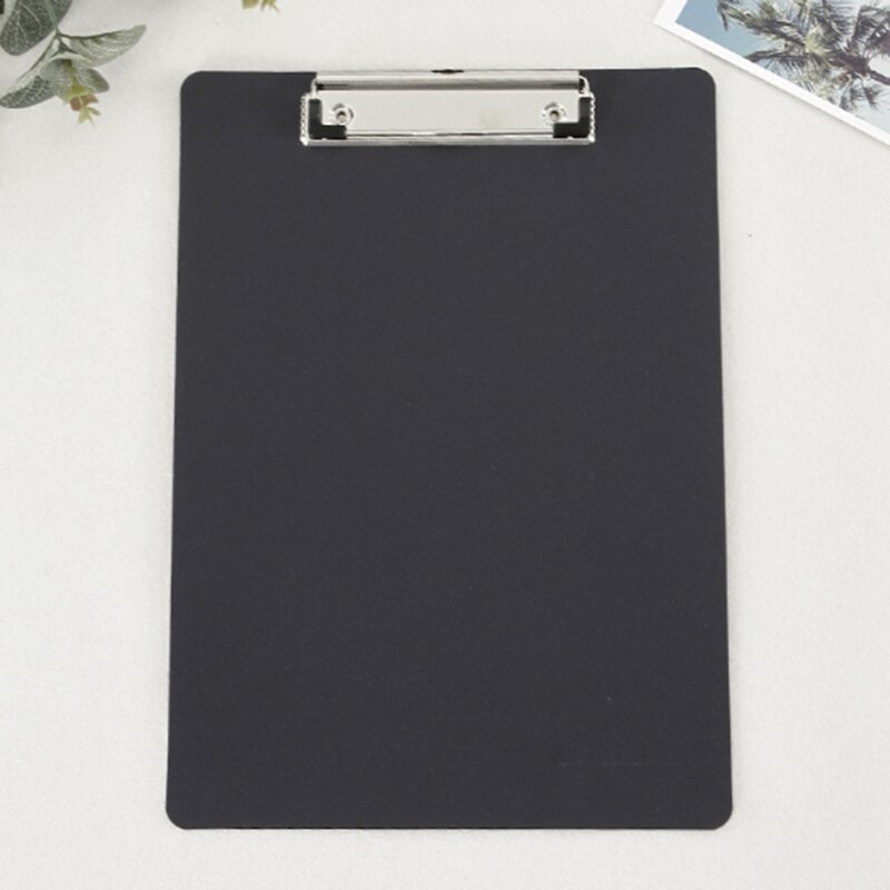 6 Pack A4 Black Plastic Clipboard, Low Profile Clip, Clipboards for Classrooms, Offices, Restaurants, Offices