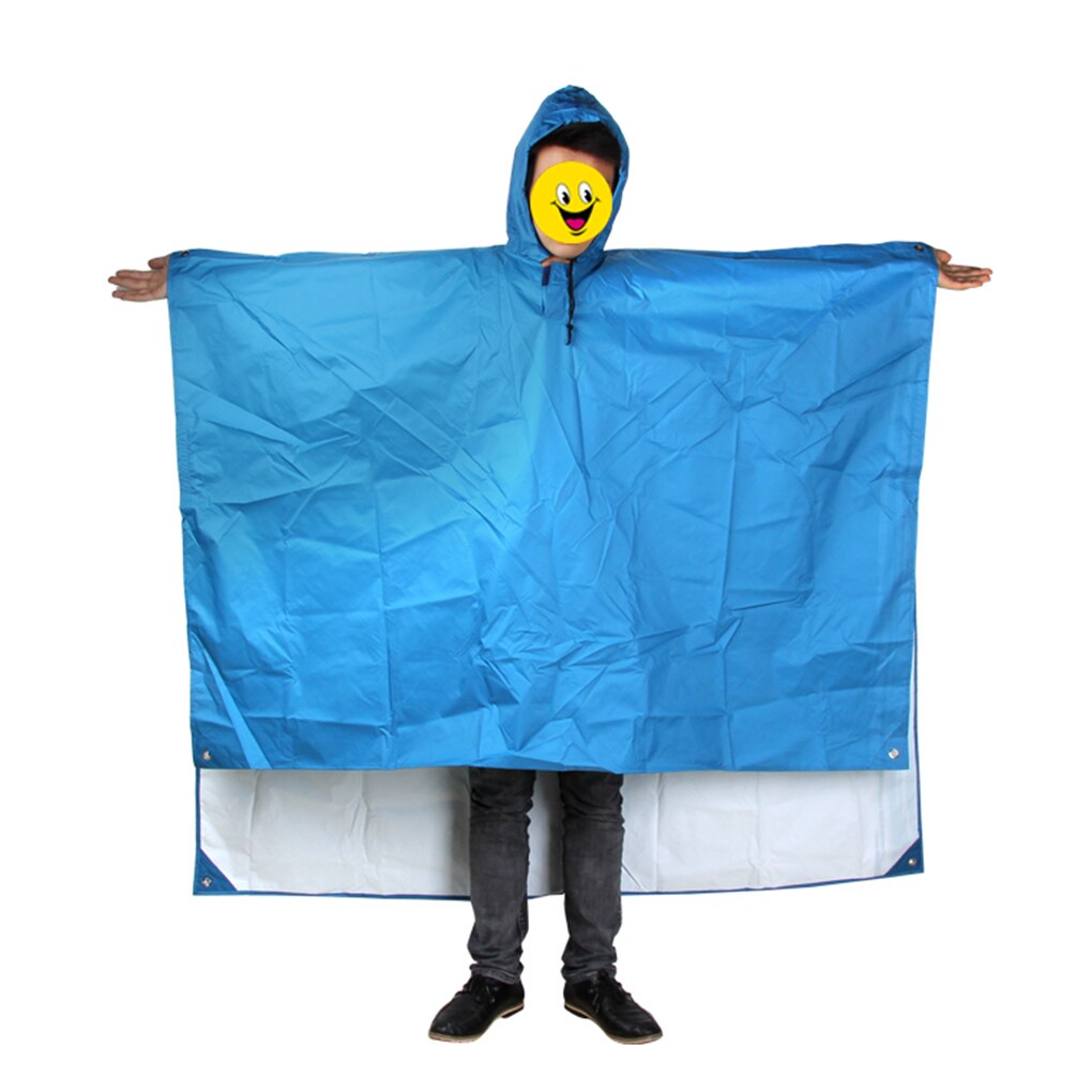 Chubasquero 3 en 1 para exteriores, mochila multifuncional, cubierta de lluvia, alfombra impermeable para tienda, toldo para escalada, ciclismo, senderismo, 1 unidad: NO. 3
