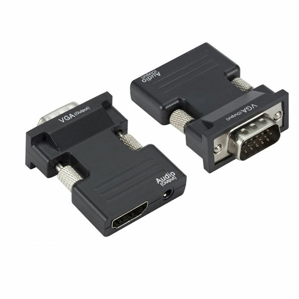 Convertitore HDMI femmina a VGA maschio compatibile con adattatore Audio supporto uscita segnale 1080P per PC proiettore Monitor TV portatile