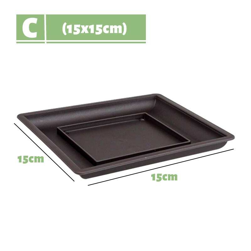 Imitatie Paars Zand Plant Tray Voor Plastic Bloempot Balkon Vierkante/Rechthoekige/Hexagon Potten Bonsai Kom Tuin Decoratie: C