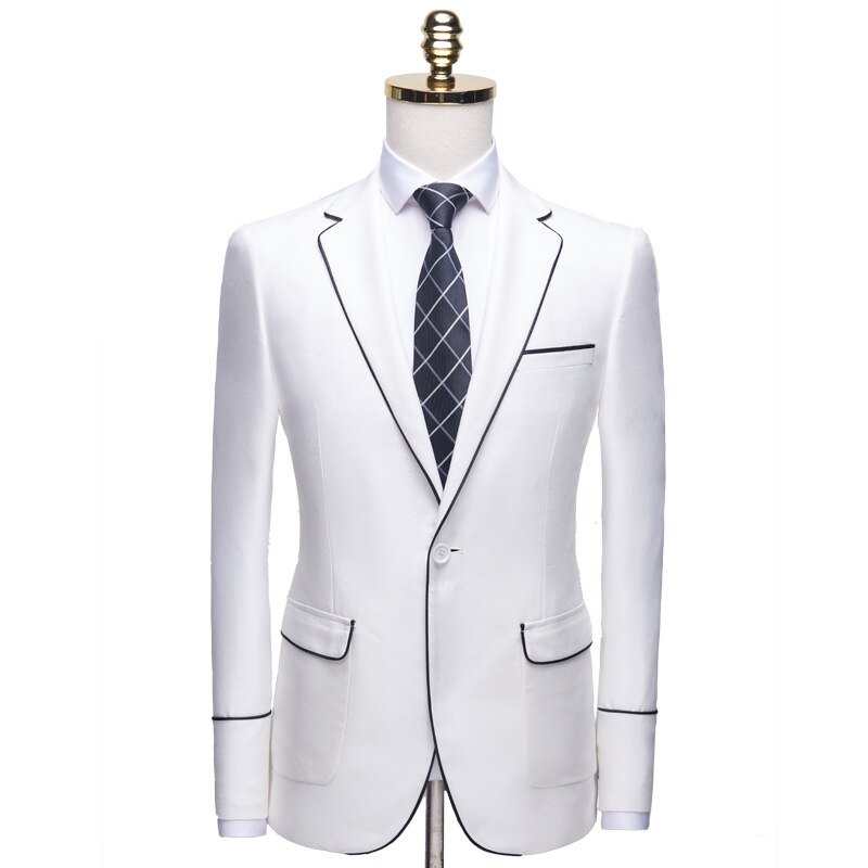 Brand Men's Casual White Red Suit Jacket Plus Size 4XL Wedding Slim Fit Men Blazer Tuxedo Stage Costume For Singer Costume Homme