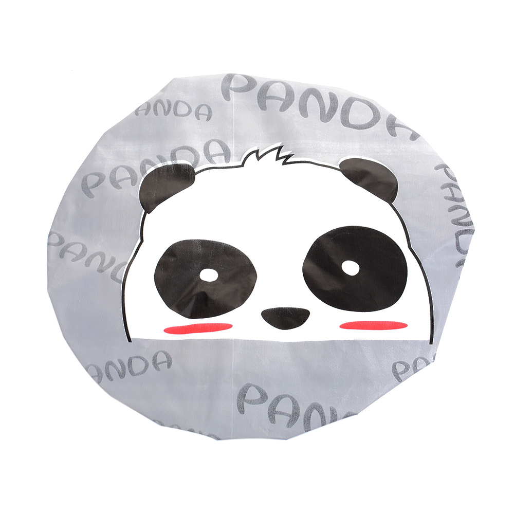 thirstyAA Plastic Waterproof Shower Caps Eco-Friendly Cartoon Lovely Elastic Band Hat Bath Cap Bathroom Women Bathing Cap: A