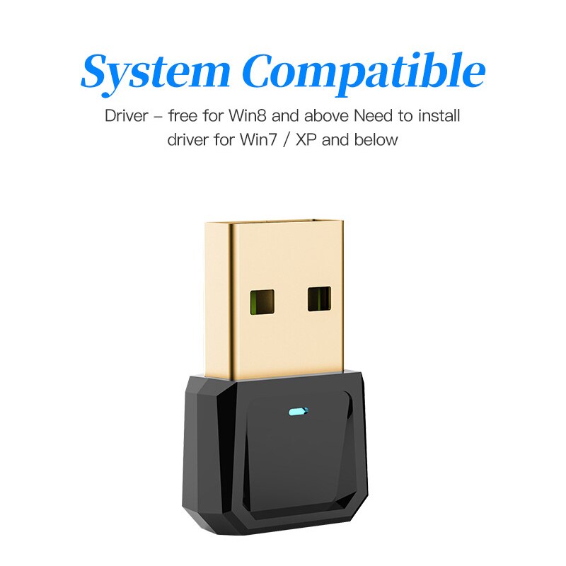 Bluetooth 5.0 USB Adapter Transmitter Receiver,for Wireless Mouse Keyboard Speaker