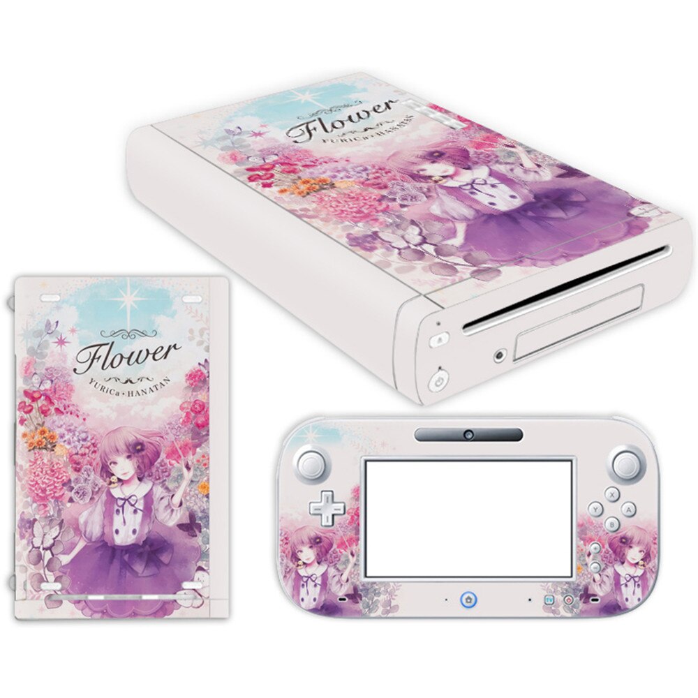 for Wii U stickers Vinyl Skin Sticker Protector for Nintendo Wii U and controller skin Sticker: TN-WiiU-0517