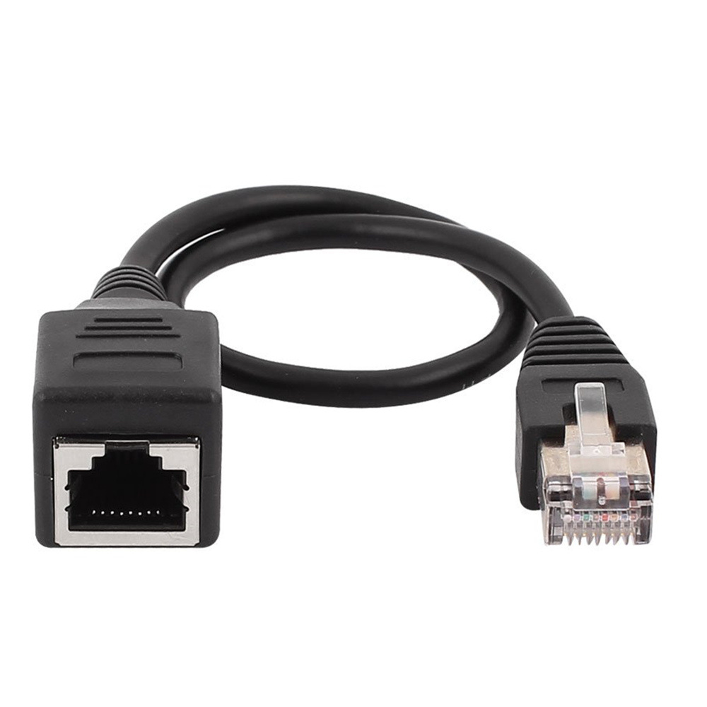 Przedłużacz Ethernet Kot6 Przedłużacz kabla LAN RJ45 Złącze sieciowe męskie robić żeńskiego robić komputera PC laptop ustawić szczyt skrzynka TV
