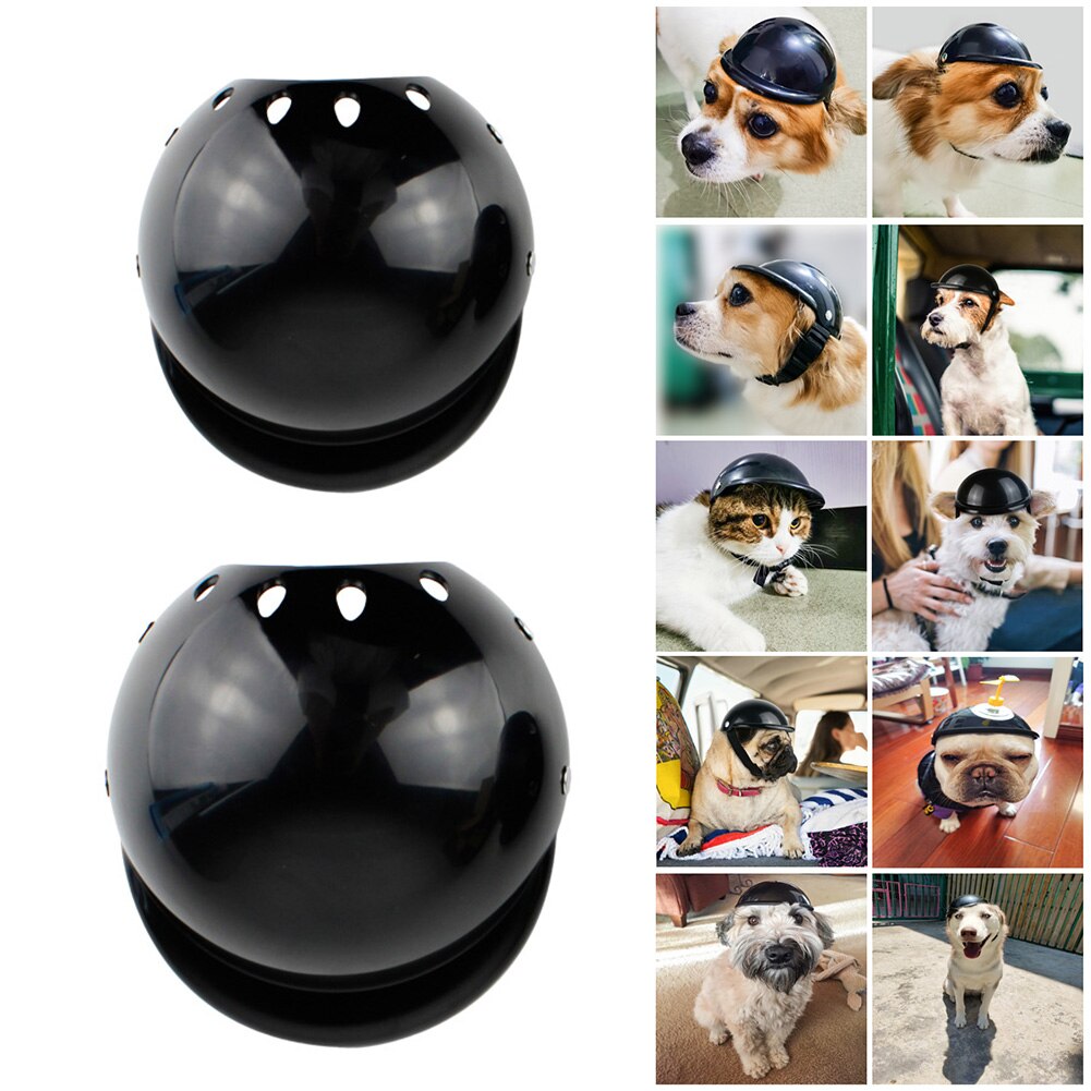 Zon- en regenbescherming verstelbare band hondenhelm sport voor op de motor coole kat zwarte hondenhoed voor op de fiets
