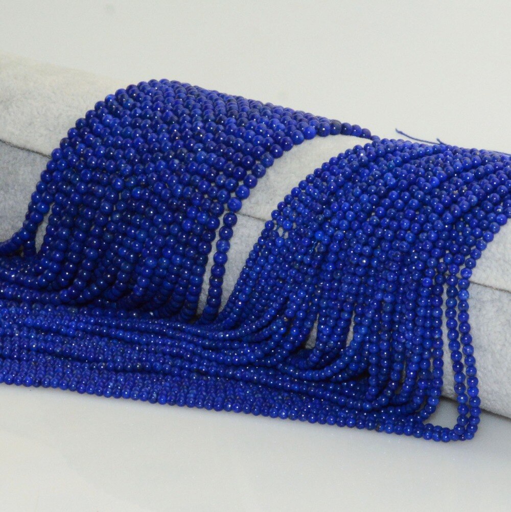 Naturale di Buona Qualità Lapislazzuli Branelli Allentati Rotondi 2.5 millimetri, 3.5 millimetri