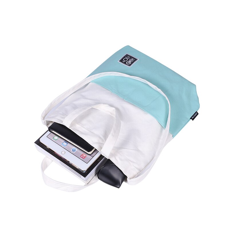 Women Canvas Tote Bags Plegable Student Tutorial Bag Environmental Storage Handbag Foldable Eco Grocery Shoulder Bags