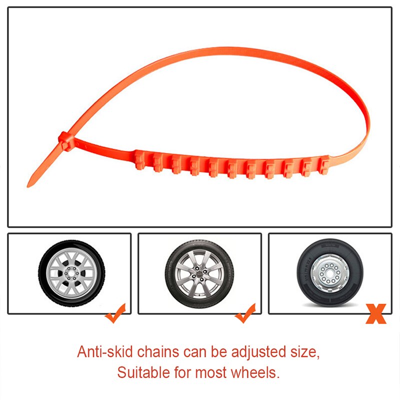 Lentai bil mini plast vinterdekk hjul snøkjeder til toyota c-hr corolla sete leon ford focus 2 fiesta ranger mazda 3 6