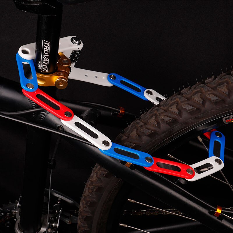 Bicycle Folding Combo Lock 70cm Arm 4 Codes Resettable Light Weight Pocket Size ULAC Anti-theft Bike Safety Lock