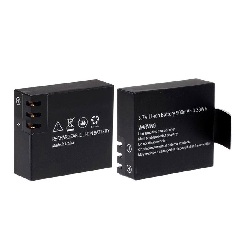 Sjcam  sj4000 900 mah 3.7v Dobbel havn batterilader eken  h9 git -lb101 git batteri  sj5000 sj6000 sj7000 sj8000 sj9000 batteri