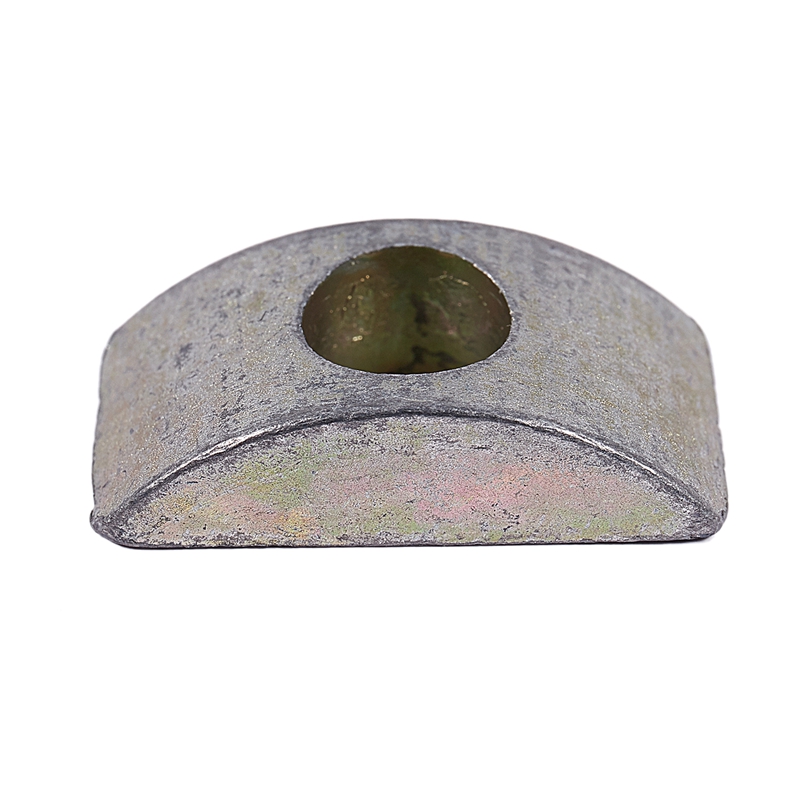 8.5mm Hole Furniture Connector Fittings Half Moon Nuts 10 Pcs