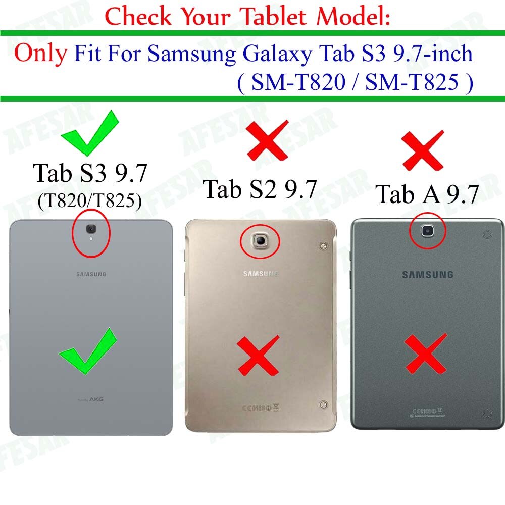Samsung Galaxy Tab S3 9.7 Case - Slim Flip PU Leather Cover + Screen Protector + Pen