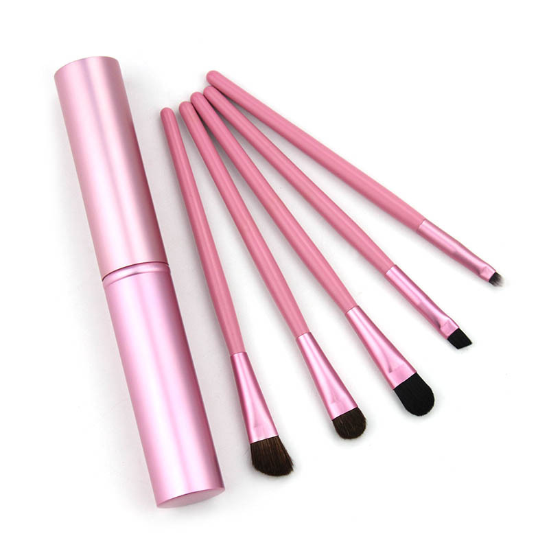 5 pc sminkekoster verktøysett øyenskygge concealer øyenbryn leppeblanding skjønnhet sminke hudvennlige koster kvinner kosmetikkverktøy: Grå