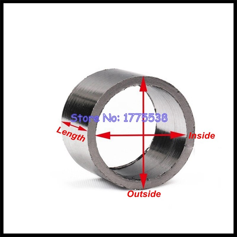 Universal--Ich würde:22 29 30 32 35 38 43 45 50 51 55mm motorrad Auspuff Verknüpfung Rohr Graphit Dichtung Asbest dichtung SealingRing