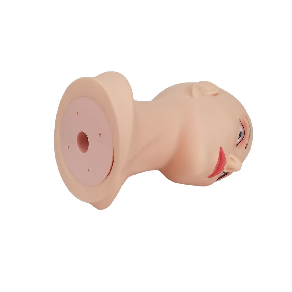 Cabeza de maniquí calvo con hombro, cabeza de maniquí femenino para peluca, sombrero, exhibición de cosmetología, cabeza de maniquí para práctica de maquillaje