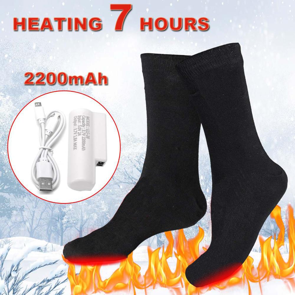 3.7V 3adjustable Warmer Socks Electric Heated Socks Rechargeable Battery For Women Men Winter Outdoor Skiing Cycling Sport Heate