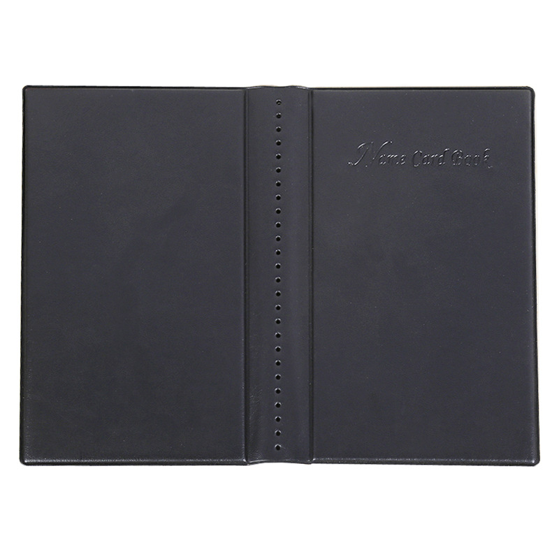 Leather Business Card Organizer Book for Men, Business Card Holder, Credit Card Holder, 120 Cards Capacity