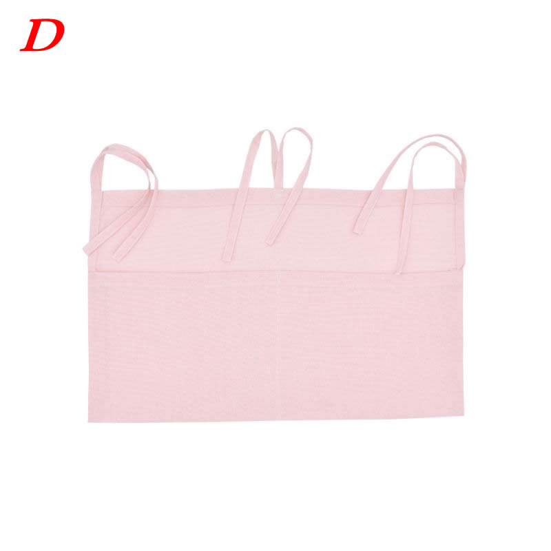 Baby Crib Children's Bed Hanging Bag Portable Waterproof Diapers Bedside Organizer Bed Bumper Cradle bag Bedding Accessories: D