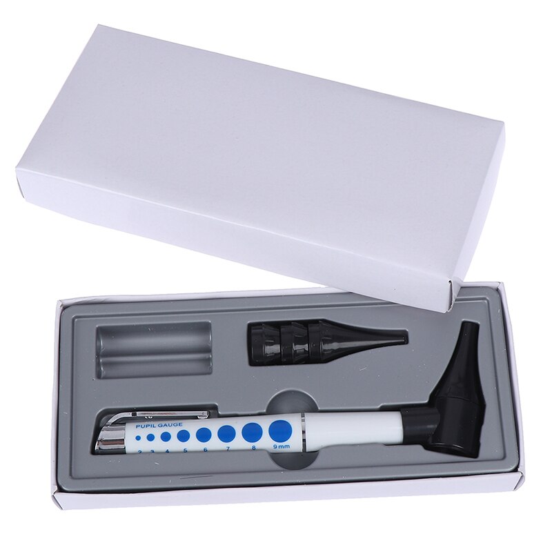 Ear Cleaner Earpicks Flashlight / Magnifying Glass Len / 4 Glimpse LED Lamp Health Ear Care Tool Diagnostic Otoscope Penlight