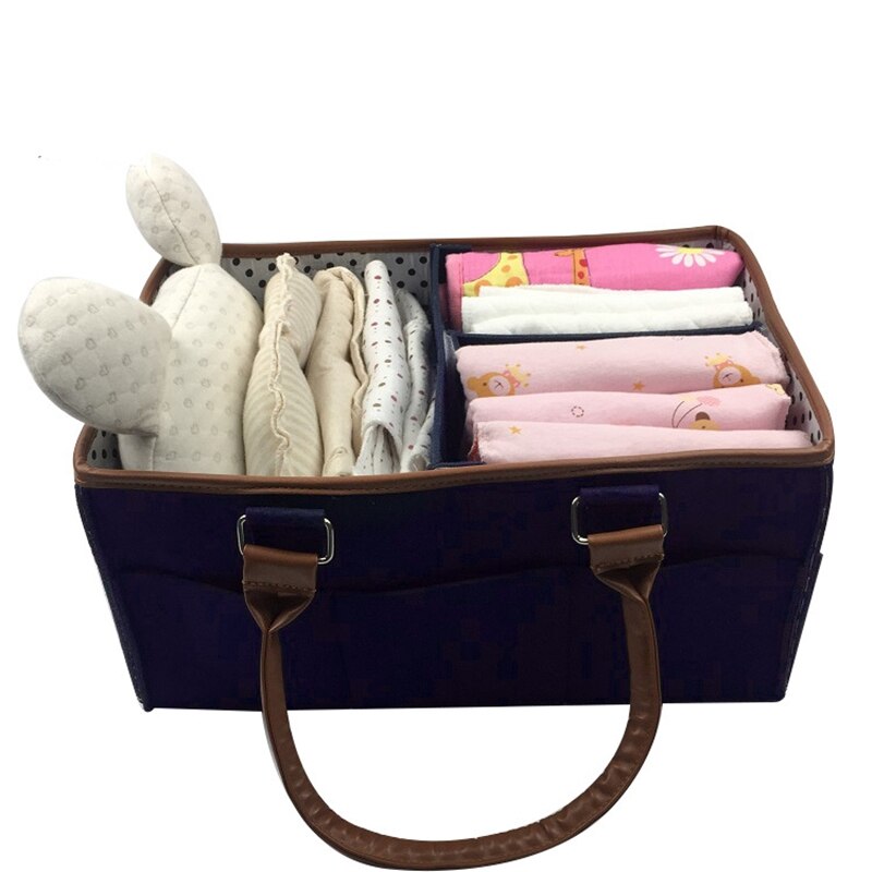 Baby Windel Caddie Organizer bequem Tragen Kindergarten Behälter - unisex Marine Blau Tragbare